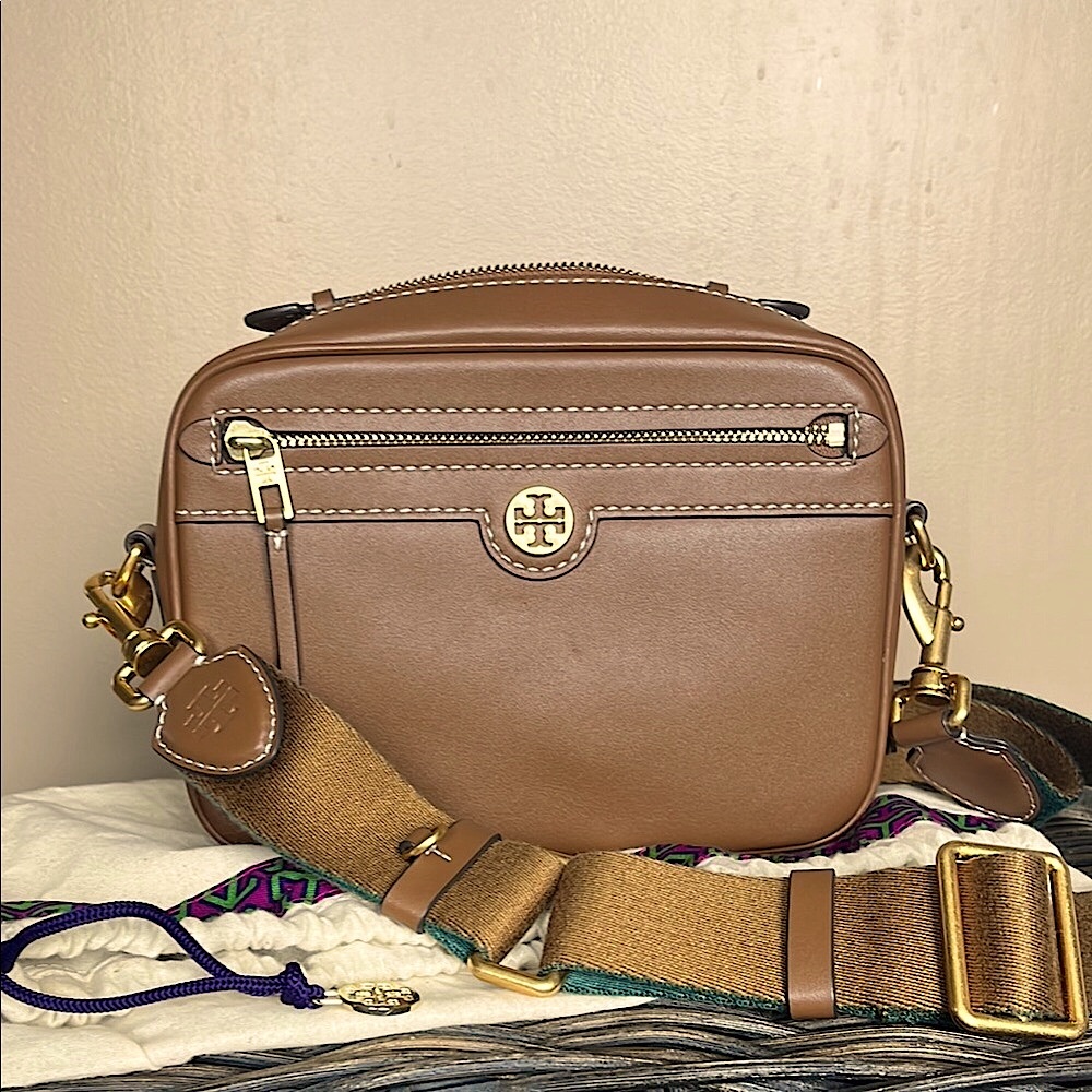 Tory Burch Moose Brown Crossbody Bag